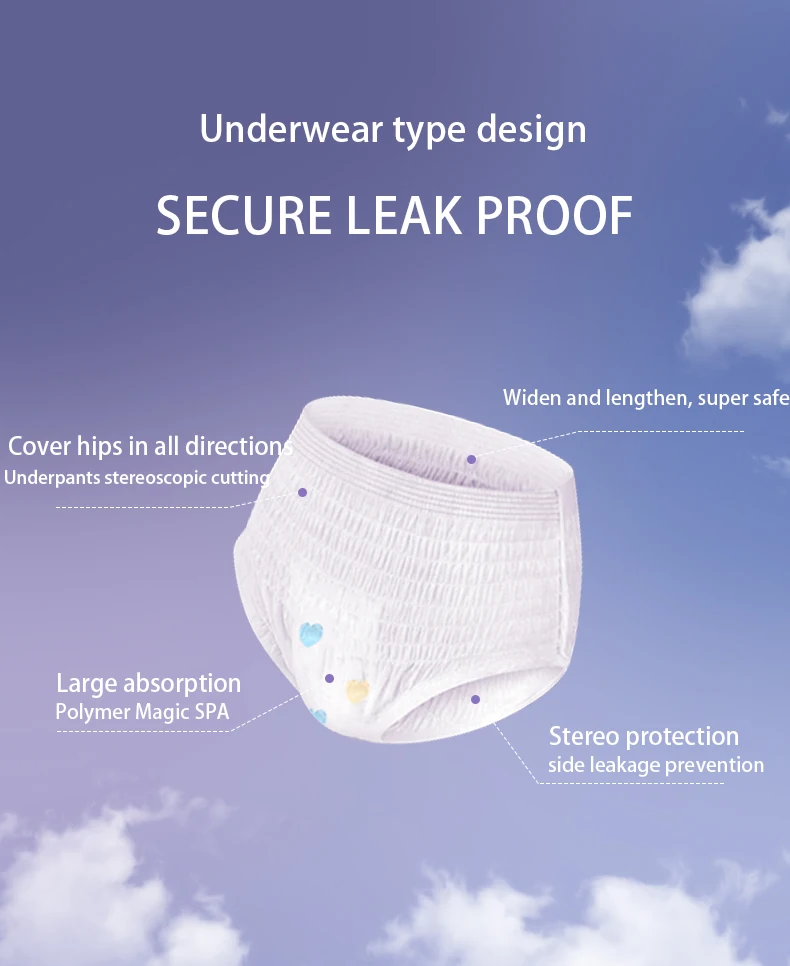  Disposable ladies premium soft sanitary pad pant Underwear period panties napkin