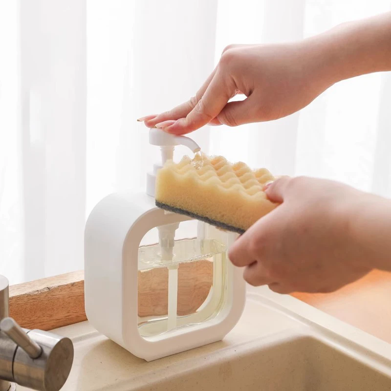 300ml 500ml Empty Square Hand Soap Plastic Bottle with Pump