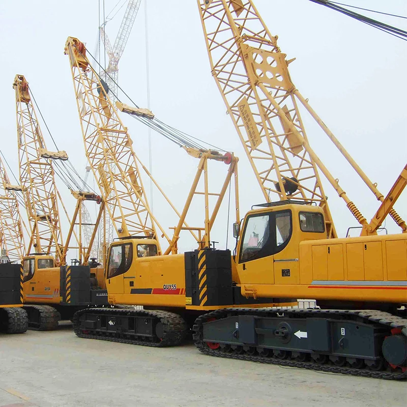 Boom 55 Ton Hydraulic Mobile Crawler Crane QUY55 within lifting machinery with high quality and reasonable price