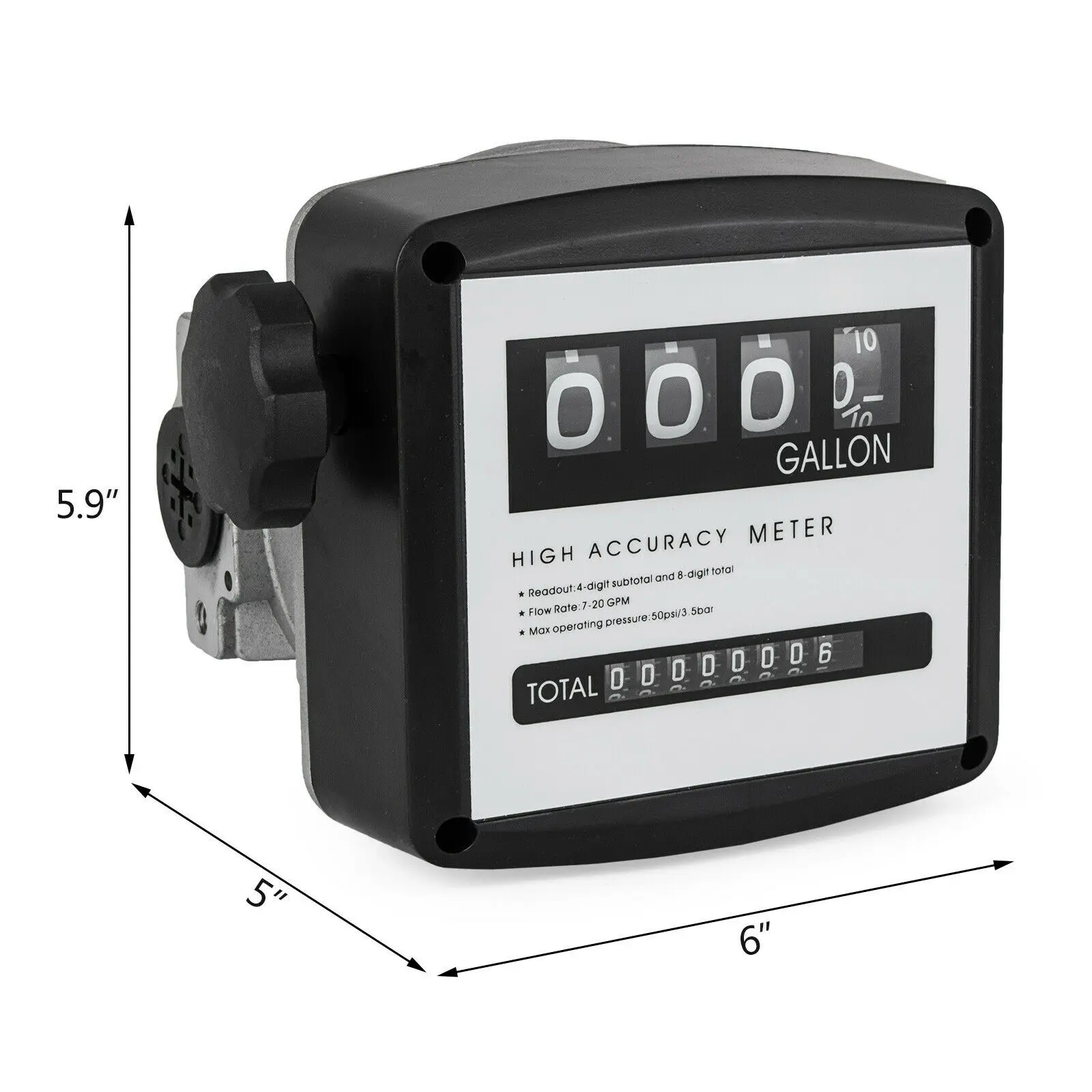 1-дюймовыечистые этикетки пробки механический счетчик топлива для всех топливных насосов перекачки 1% точность, FM-120-2 механические расходомера