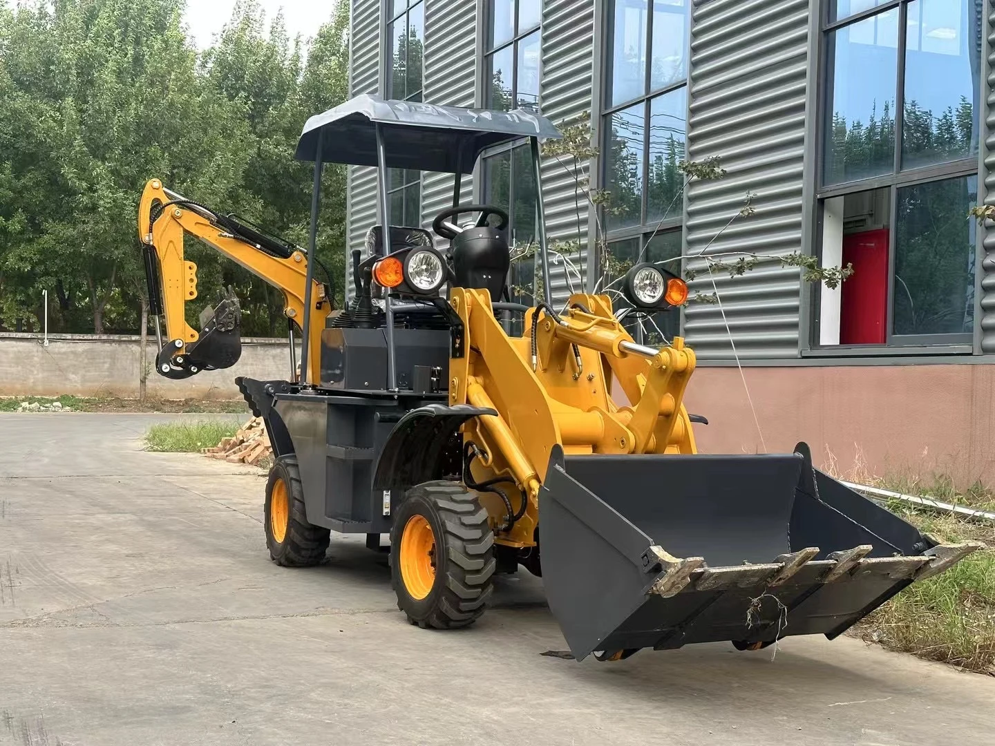 China Front End Loader Backhoe Loader 3ton 4 Ton 5ton Agricultural Wheel Loader Bulldozer Made in China