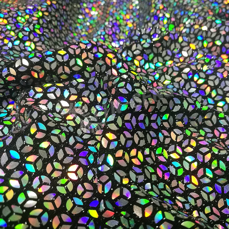 Shiny Color Changing Holographic Sequin Fabric for Party
