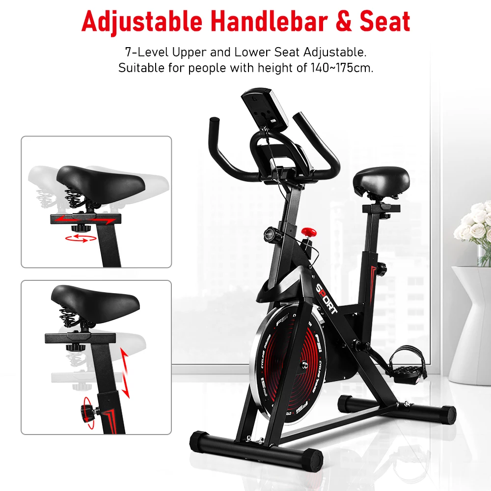 OneTwoFit Wholesale Home Gym Equipment Indoor 4KG Flywheel Magnetic Stationary Cycle Spin Bicycle Exercise Spinning Bike