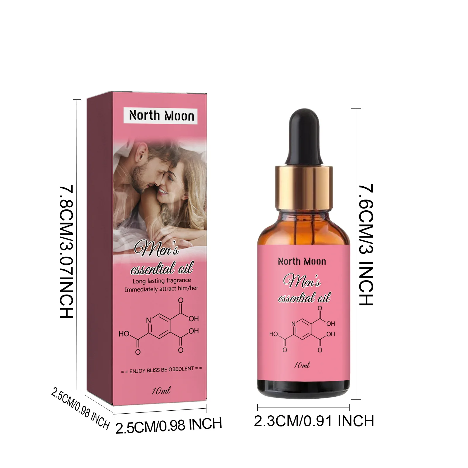 North moon high-quality natural fresh body lasting fragrance men and women perfume pheromone body essential oil