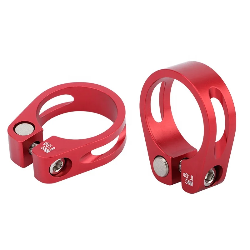 Wholesale Alloy Road Bicycle Seat Post Clamp Lock 31.8/34.9mm MTB Bike Seat Pipe Clamps for 27.2/28.6/30.8/31.6mm Bike Seatpost