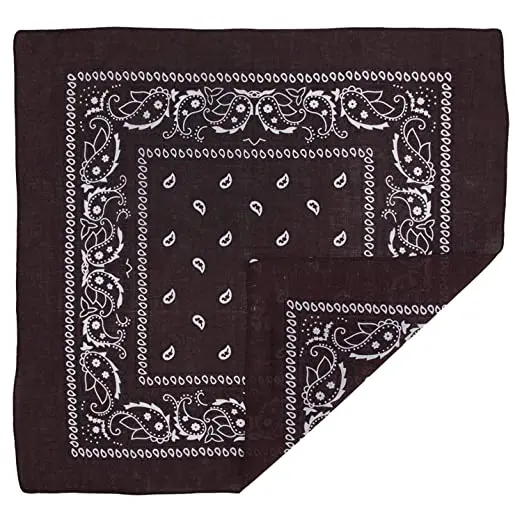 Custom design printed logo bandana square scarf