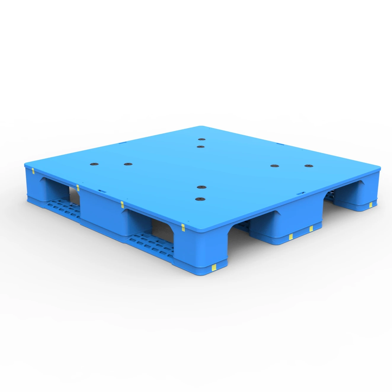 1100*1100 мм сверхмощные большие пластиковые поддоны для хранения на складе, большие пластиковые поддоны из полиэтилена высокой плотности