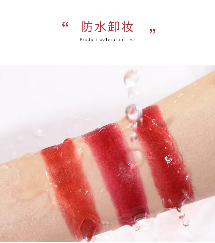 Tricolor lipstick matte soft mist rotten tomato cow blood color moisturizing lipstick