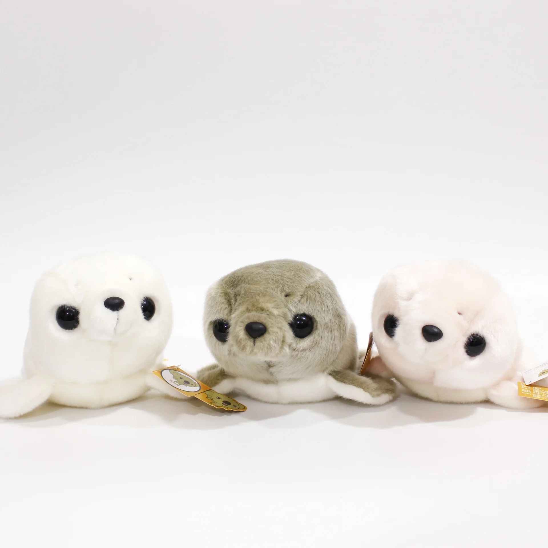 Ruunjoy wholesale simulation Seals plush dolls soft sea stuffed animal bag pendant cartoon seals mini plush toys promotion gifts