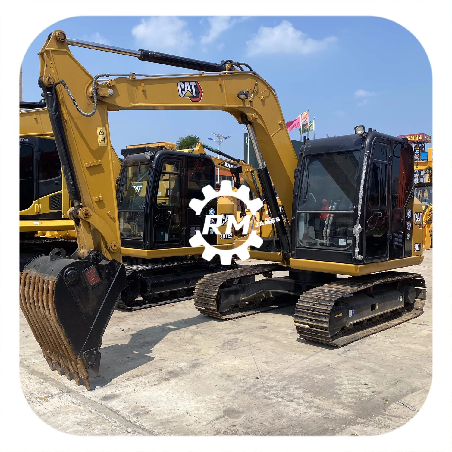 Оборудование для строительной техники гусеничный экскаватор CAT307 CAT308 маленький мини б/у CAT 307 CAT307D CAT307E распродажа