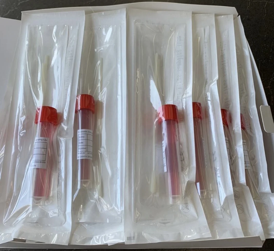 viral sterile transport medium Medical sterile amies liquid flocked swab