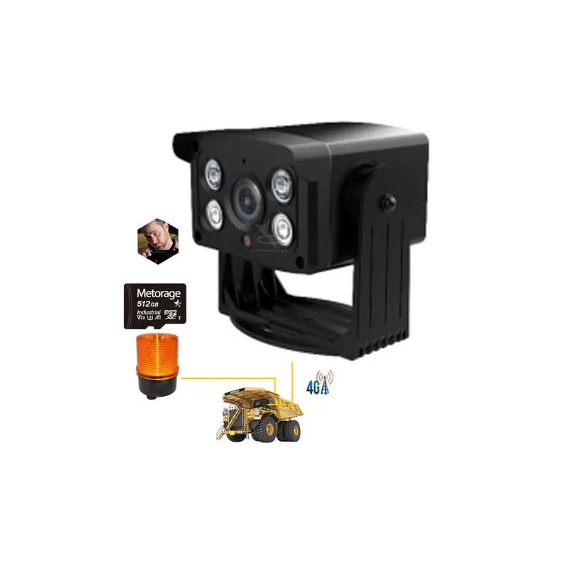 4G AHD AI camera waterproof support OBD car parking fuel area human intrusion detection over speed alarm