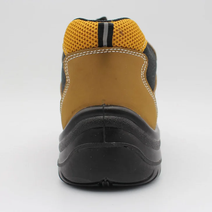 High Quality Factory Safety Shoes Nubuck Safety Footwear PU Sole Injection Steel Toe Work Shoes