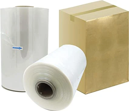12 mic POF heat shrink plastic stretch film for iphone gift wrap with slide cutter boat shrink wrap plastic packaging material
