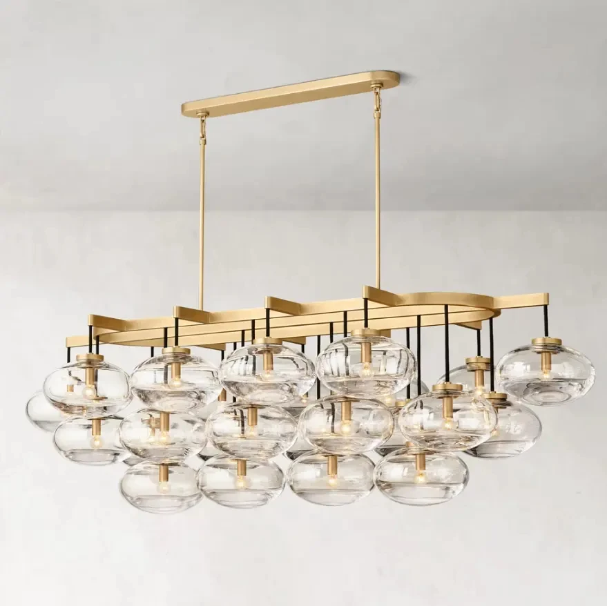 Custom American Style Hanging Lights For Living Room Crystal Lighting Luxury Modern Pendant Light Black Chandelier