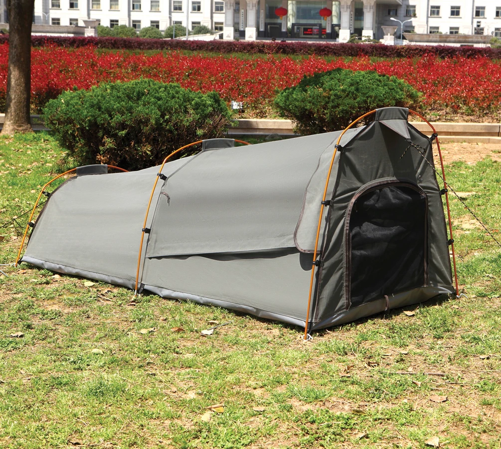 DK-6 Hard Shell Top Roof Tent Vehicle Awning Single Swag Tent Four-season Tent All Hoops Are Aluminium Polyester Cotton >3000 Mm