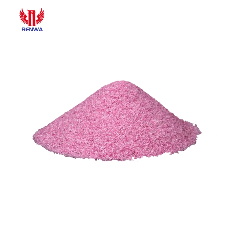 Sandblasting Abrasive High AL2O3 Pink Corundum Oxide Efficient And Reusable Aluminum