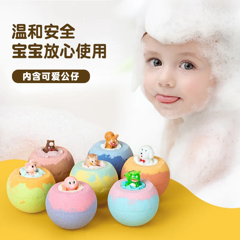 Kids Toy Explosion Fizzi Children Bath Bombs Nourishing Skin Essential Oil Ball Bubble Salt Bath