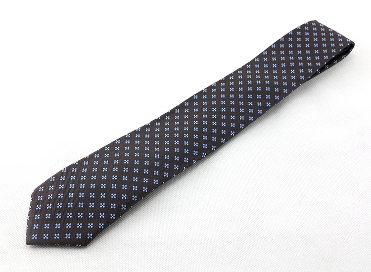Fashion Men Ties Dots Printed Jacquard Woven Formal Business Men Necktie