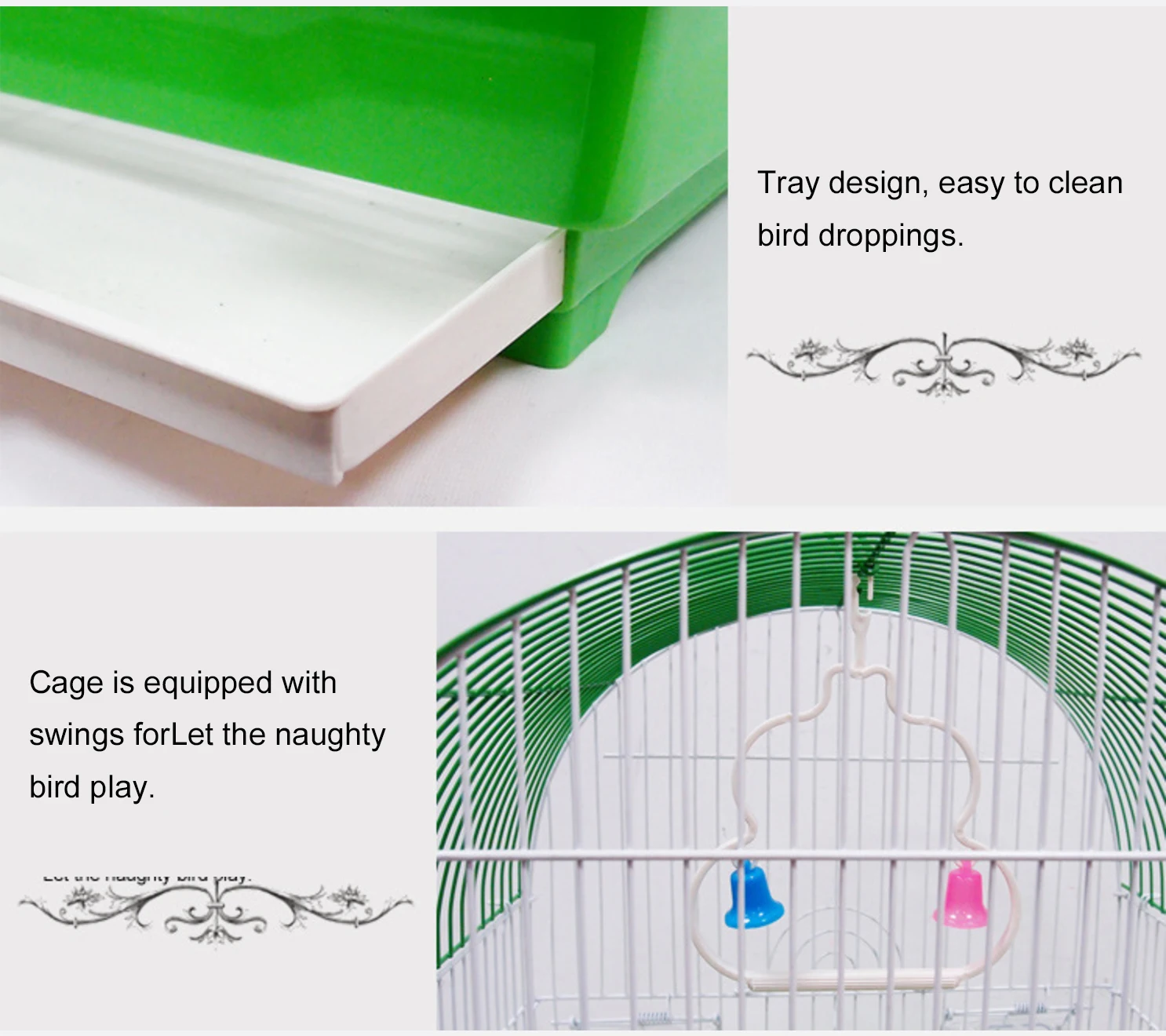 In Stock Cheap Small Chinese Wire Mesh Decorative Outdoor Plastic Metal Bird Cage Parrots Pigeon Cage Trays for Sale