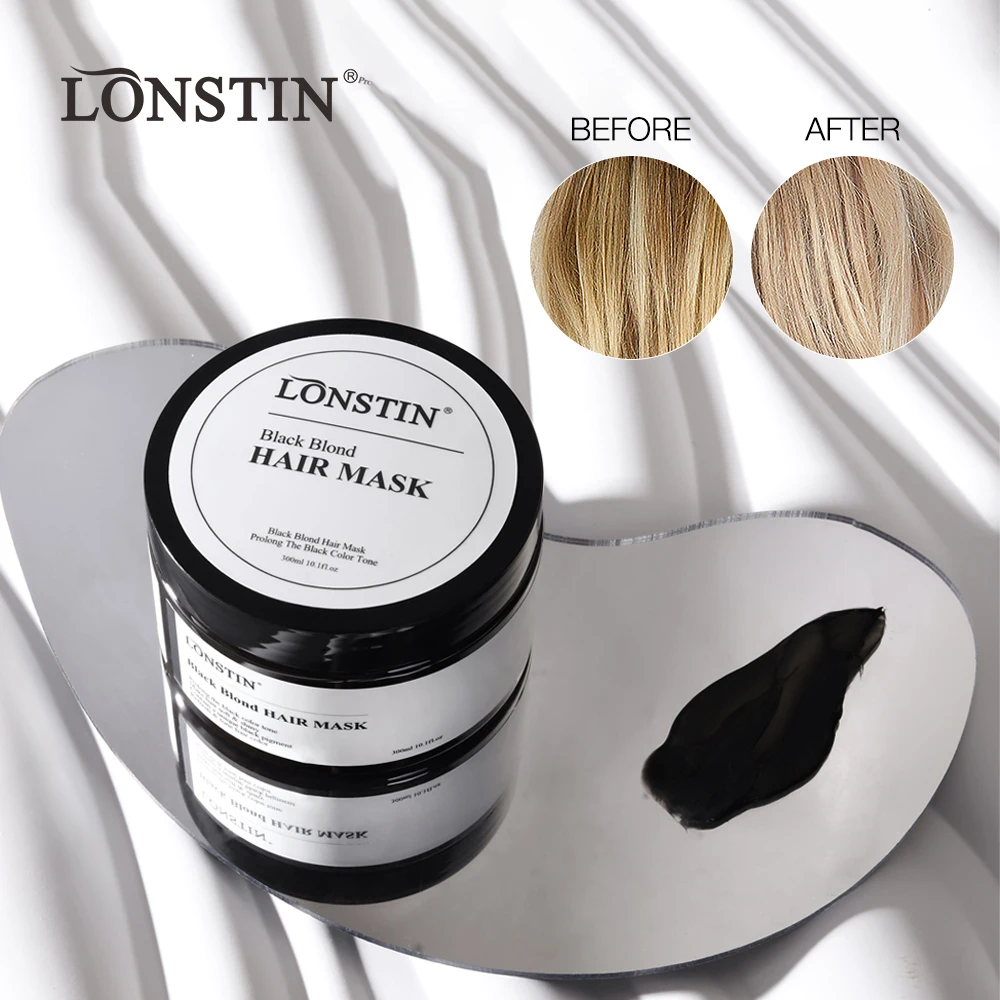 Lonstin oem organic salon professional shampoo no yellow silver hair shampoo for blonde dyed color-treated hair