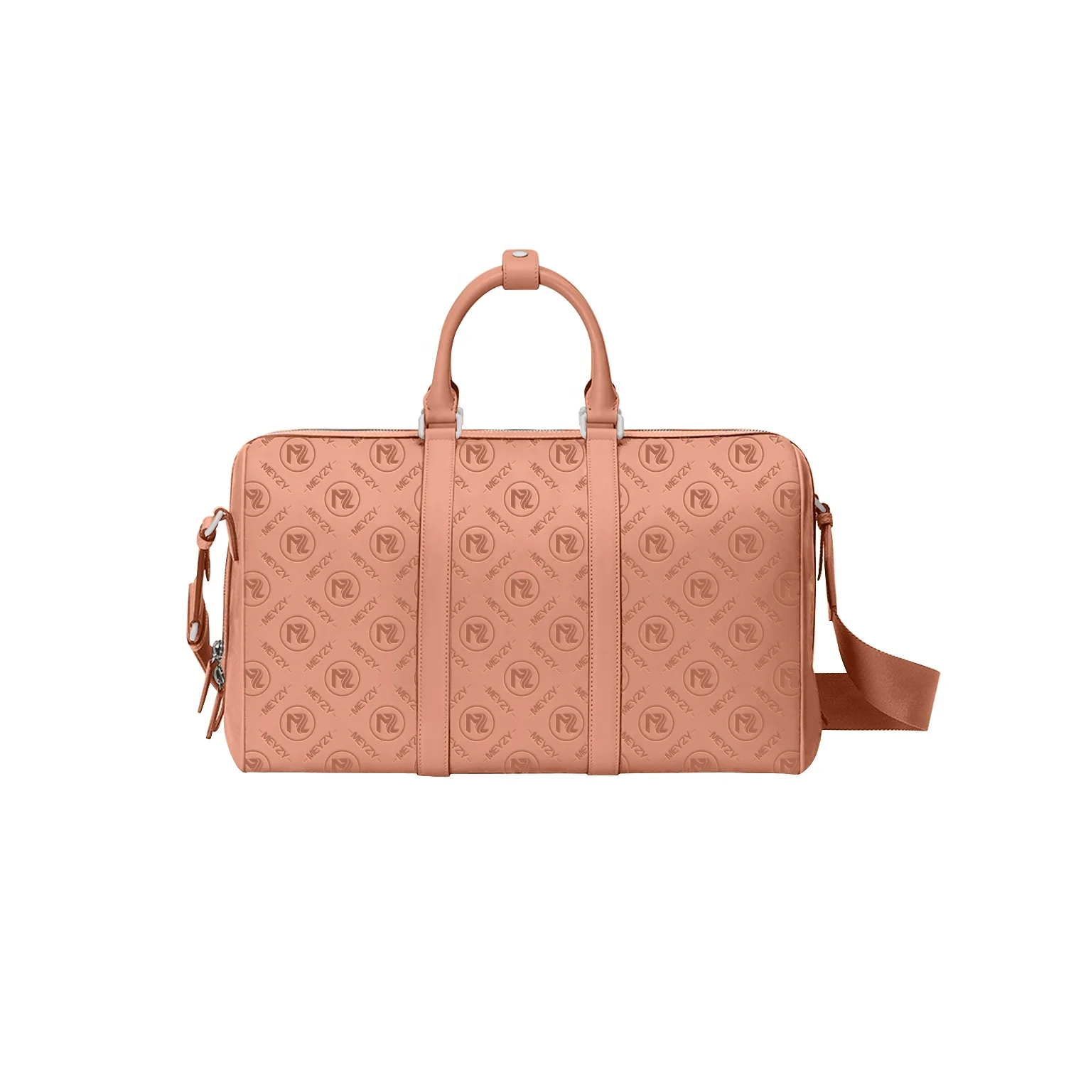 Latest Design Fashion Ladies Custom Embossed Leather Duffle Bags For Travel