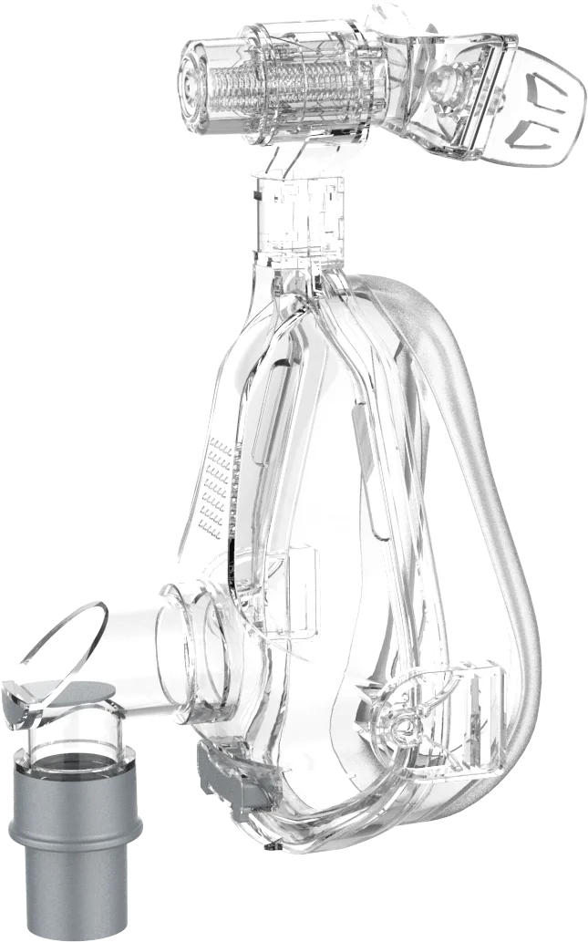 Hospital Silicone NIV Oxygen Mask with Headgear Nasal Pillow CPAP BIPAP full face Mask