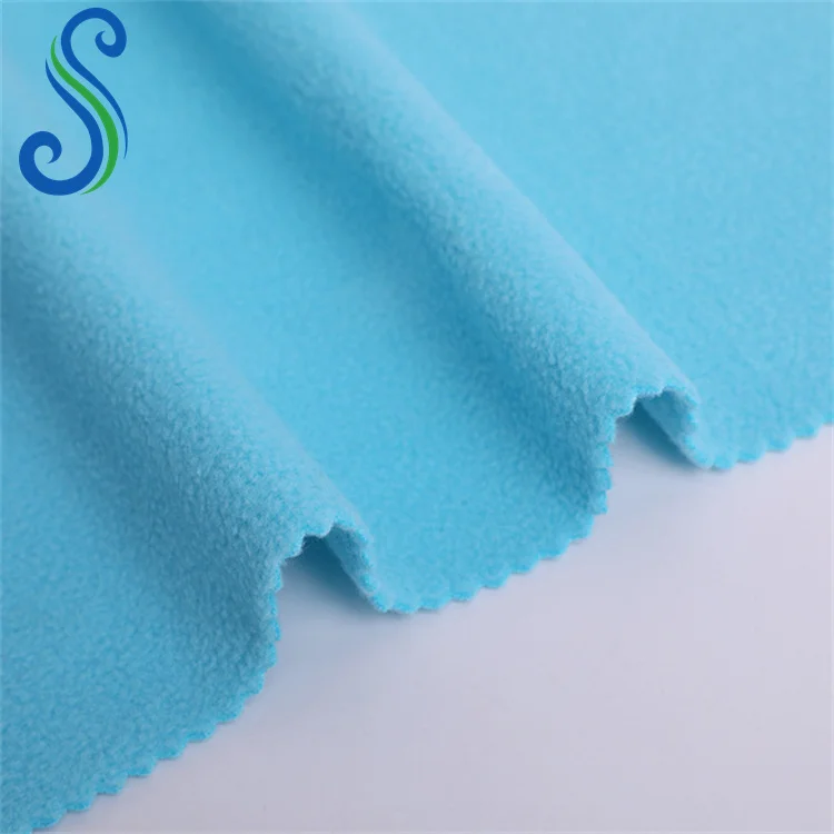 Factory Supplier Anti Pill 100%Polyester Double Faced Micro Polar Fleece Fabrics for Garment Toys