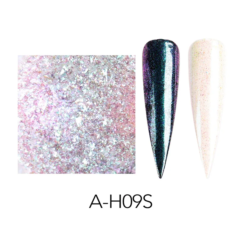 
Nail Art Cloud Transparent Chameleon Brocade Powder Sequins Glitter Colored Acrylic Powder For Nails 