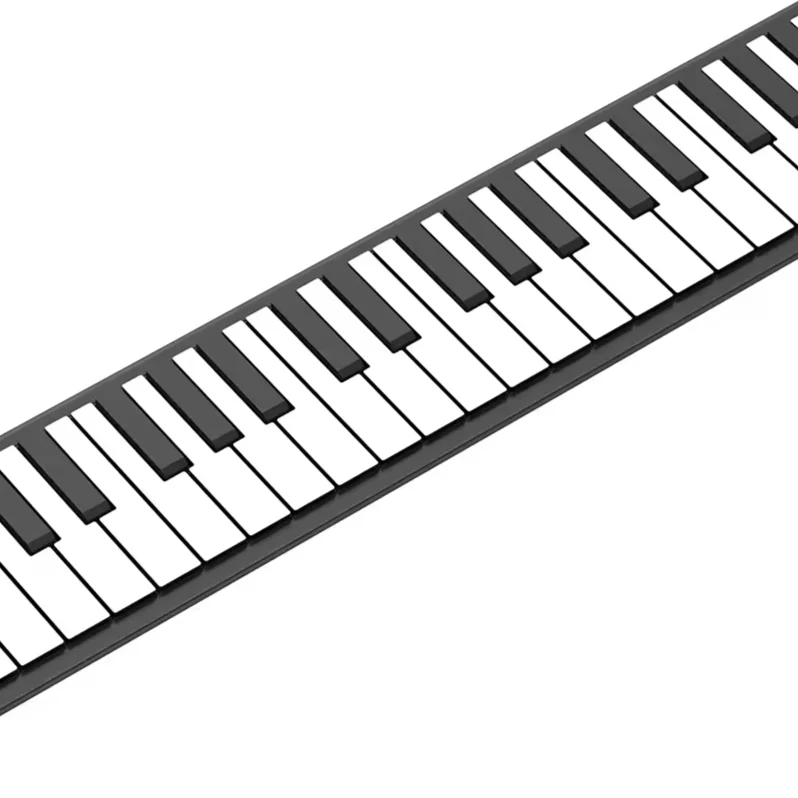 61-Keys Electronic Organ Roll-Up Piano