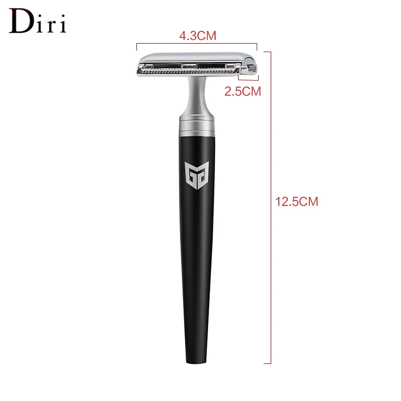 Twin Edge Acrylic Shaver with Private Logo Safety Shaving Brush Razor for Man