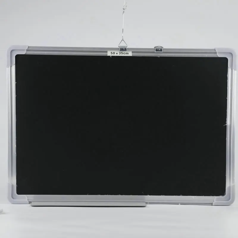 School Stationery Aluminum Frame Magnetic Chalkboard Dry Erase Black Chalk Board