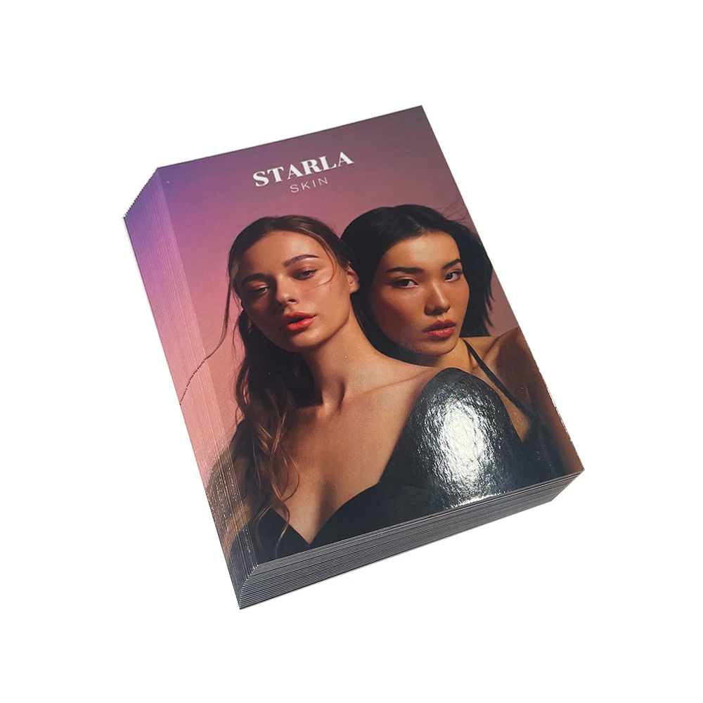 Art Paper Post Cards Thank You Cards Custom Design Greeting Business Low MOQ Full Color Printing Digital Printing Customized SR