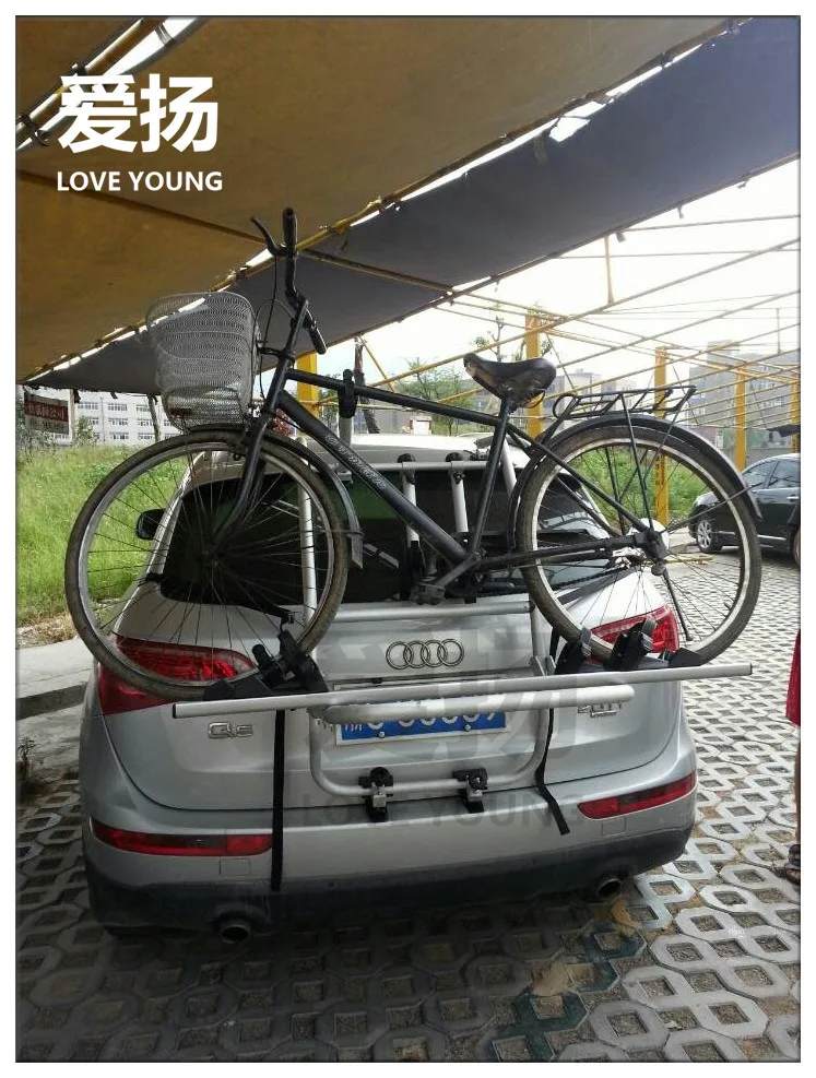 Quality Aluminum Hitch Mount Bike Carrier Load 3 Bikes Car Rear Bicycle Rack for car