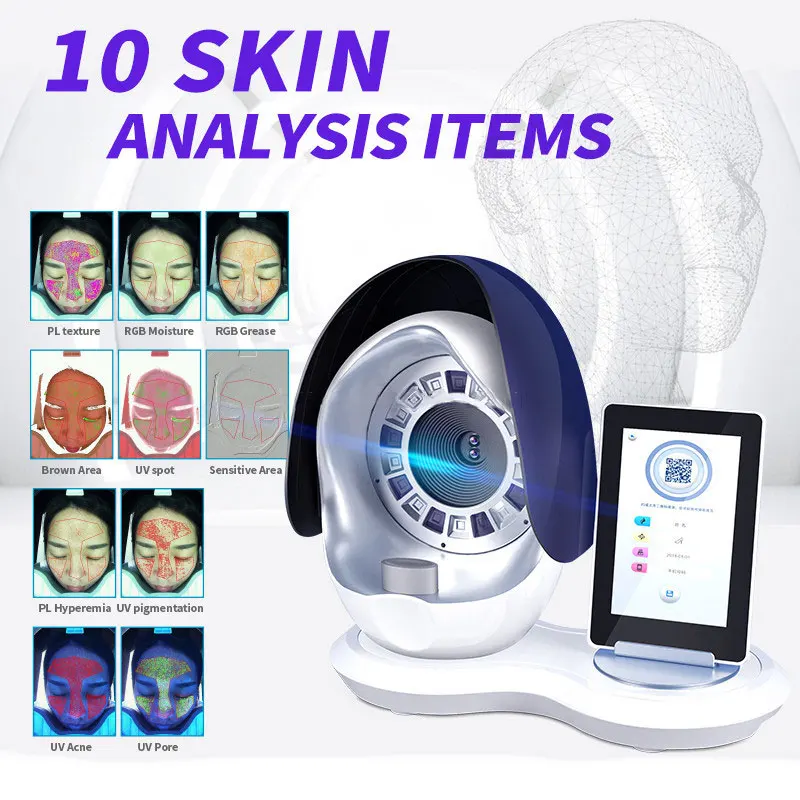 Good Quality Skin Tester Analysis 12 million Dual Cameras Smart 3D Scanner Facial Test Skin Analysis Machine