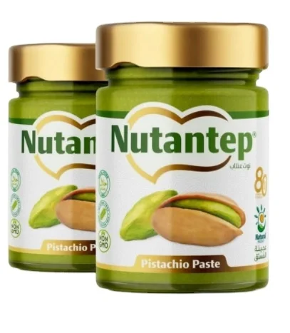 Best Quality No Additives 320 gr Glass Jar 80% Rate Pistacio Natural Spredable Cream - Made in Turkey