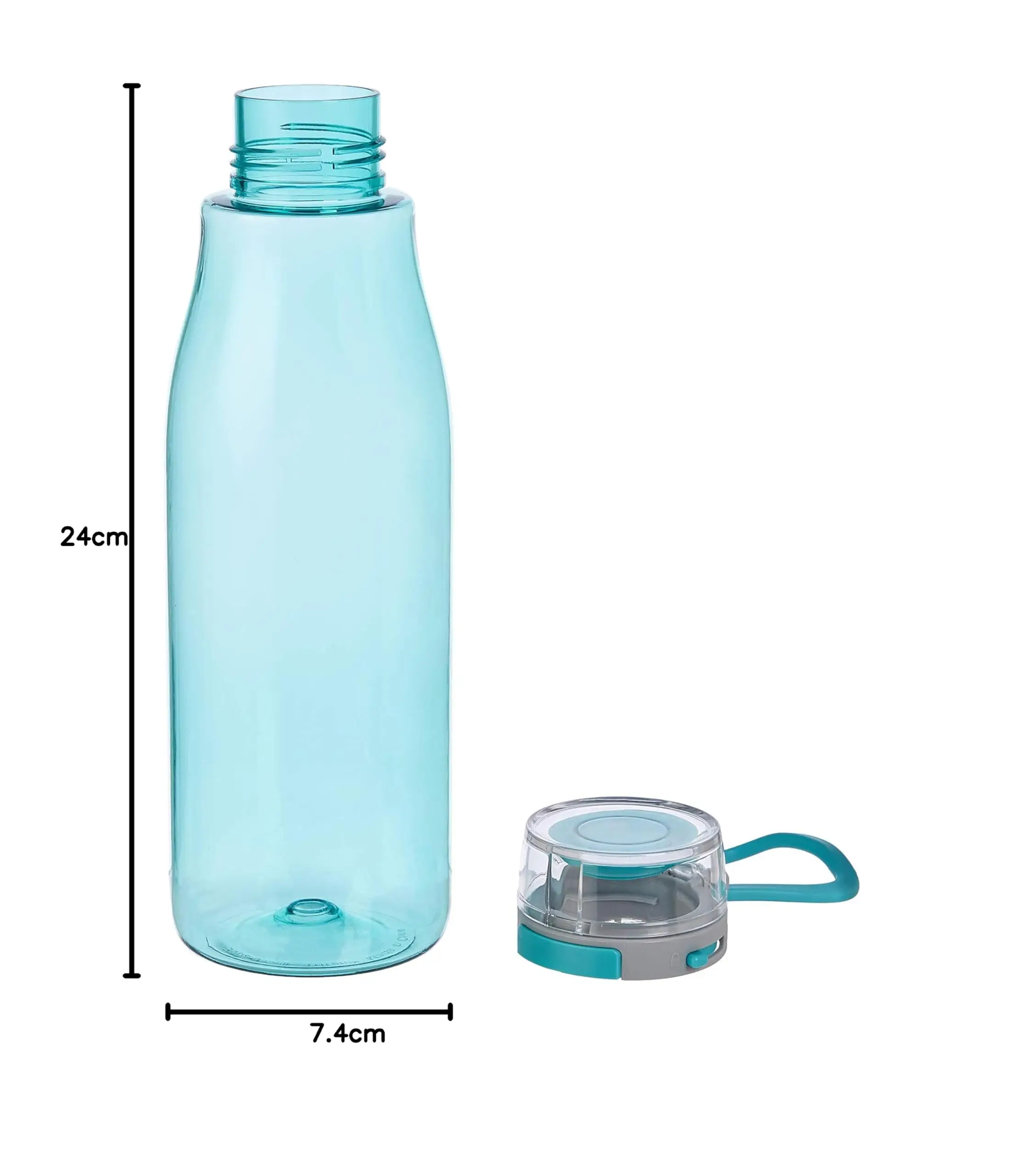 Portable 24-Ounce BPA-Free Leak-Proof PET round Sports Water Bottle with Action Lid Wholesale Summer Sports Bag 3 in 1 Model
