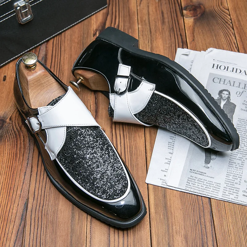 Luxury formal leather shoes 48 plus size trendy shoes for men
