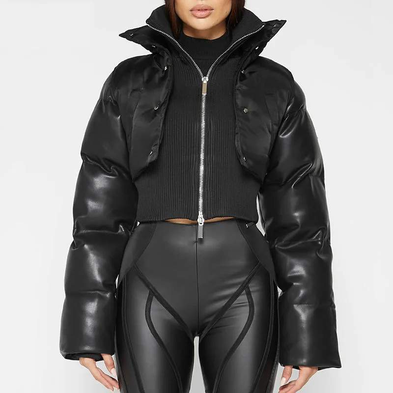 Manufacturer  clothing custom Wholesale Winter puffe Coats Ladies Reflective Design Padded goose women down jacket