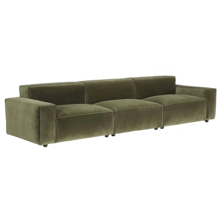 Modern luxury home art creative fashion upholstered sofa recliner Velvet living room fabric combination sofa