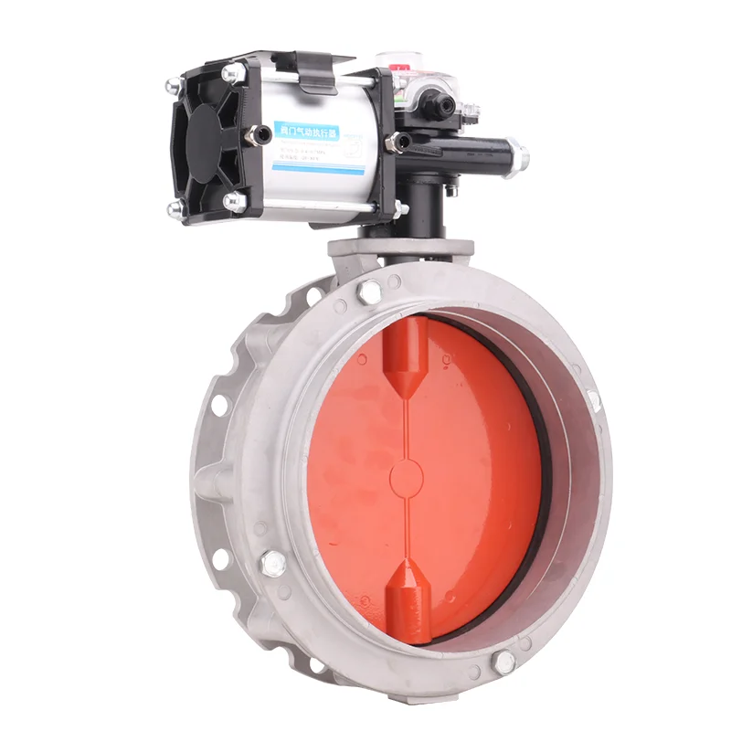 High-Pressure Aluminum Alloy Pneumatic V1FS Single Flange Butterfly Valve V2FS Double Flanges VFS Aluminium Butterfly Valves