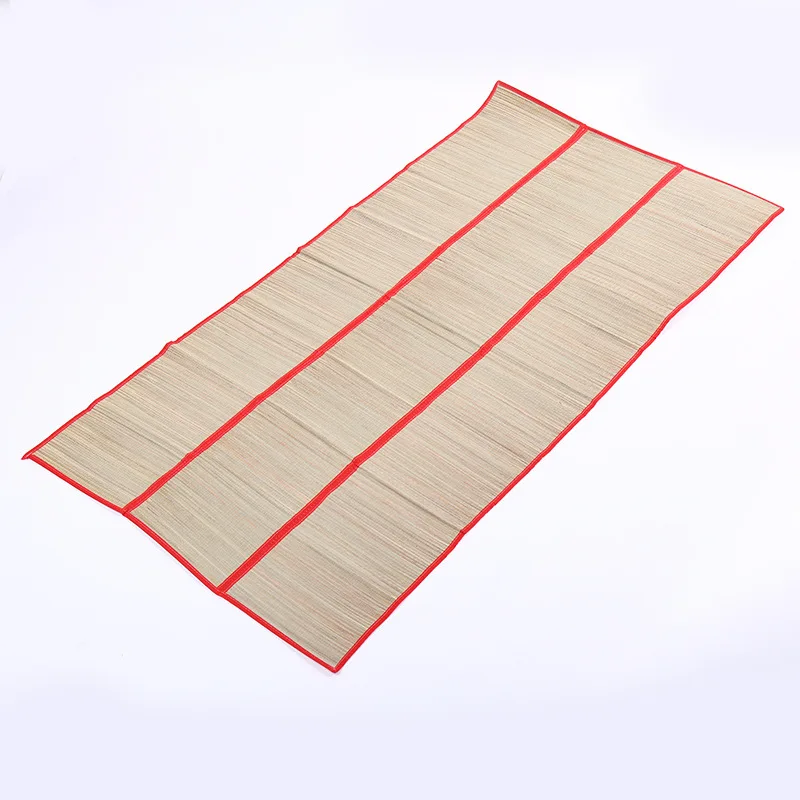 Portable Folded Beach Mat Adult Foldable Straw Printed Mattress Waterproof and Dampproof Made of Polyester for Camping