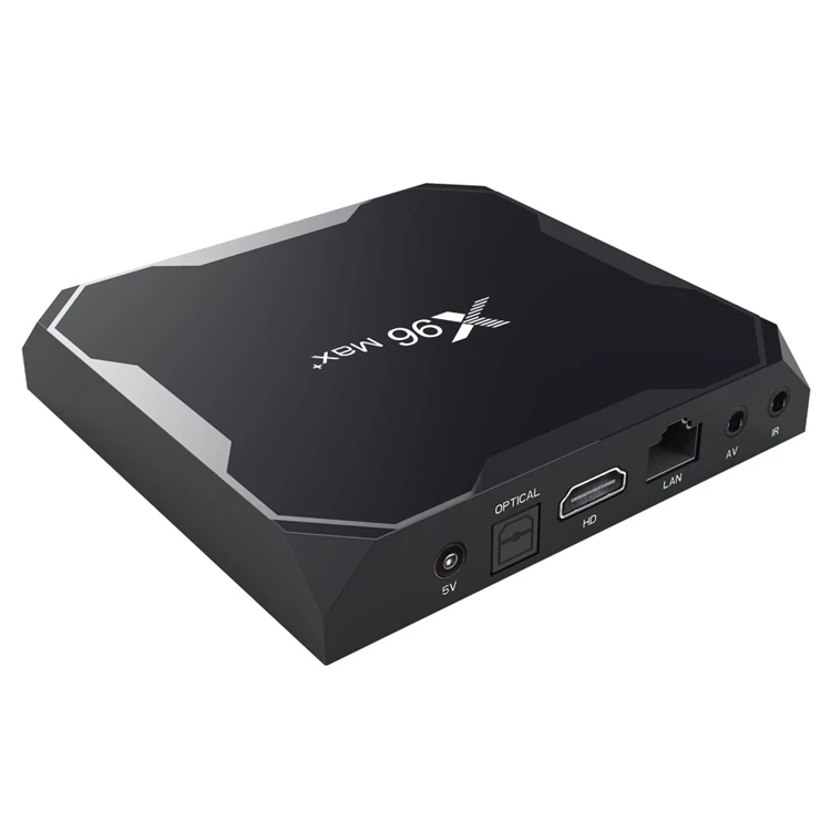  Фабрика X96 max plus S905X3 tv box MAX + 4 Гб оперативной памяти 32 встроенной Android 9 0 8K BT4.0 64 Лидер продаж smart Декодер каналов кабельного телевидения компьютерной приставки к телевизору для ТВ-приставки
