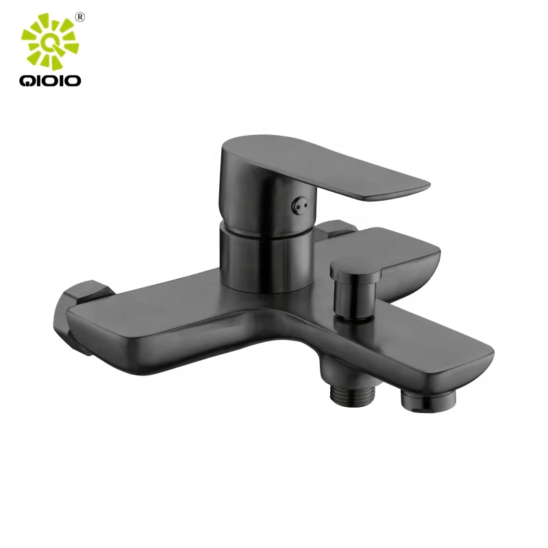 Casting plate series 304SUS PVD gun grey gunmetal two functions bathtub shower faucet