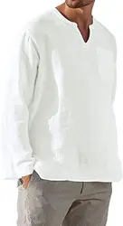 100% linen shirt men long sleeve pure linen casual slim men dress summer shirt comfortable casual linen shirt for men