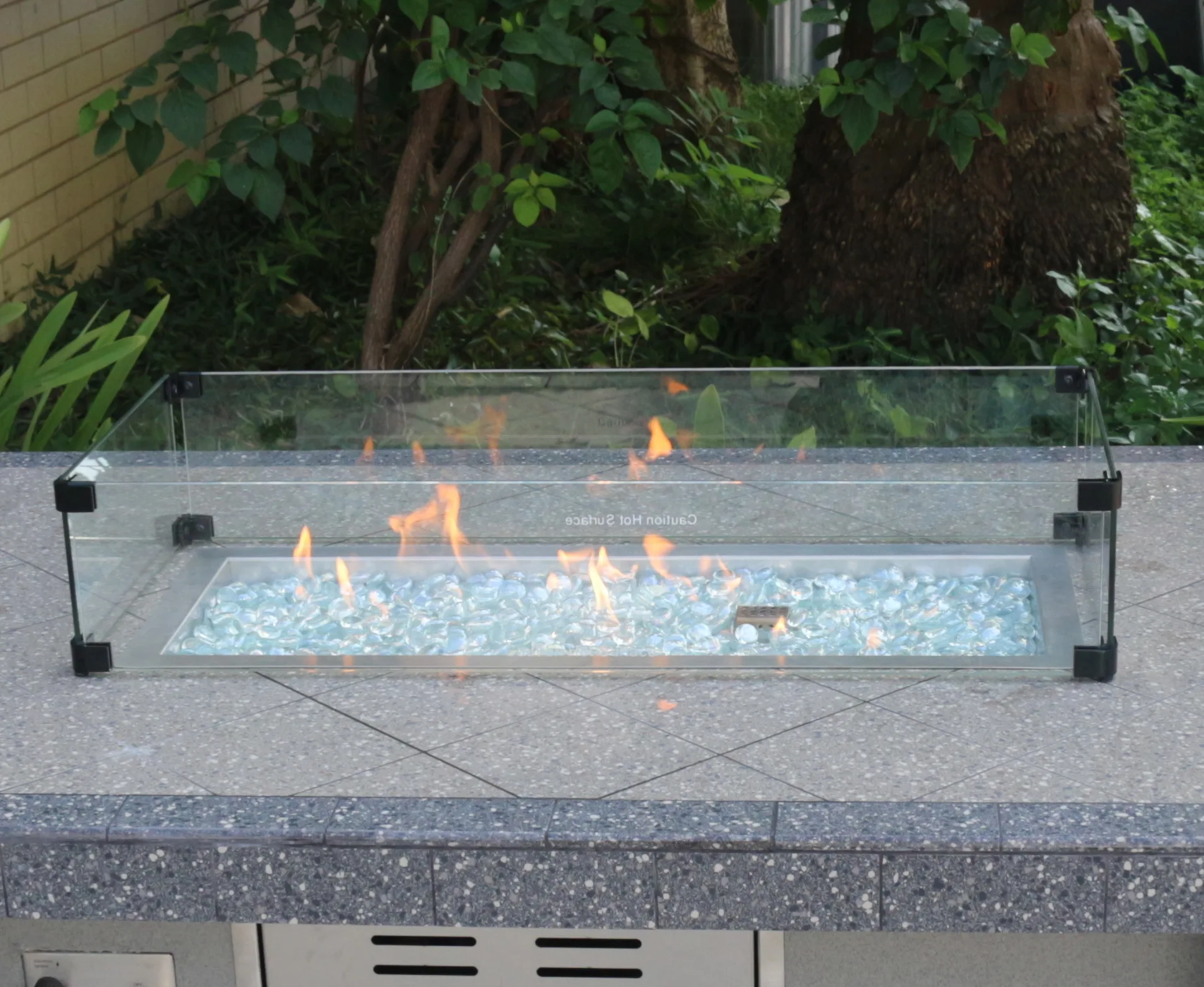 
Outdoor Firepit glass guard, round,square,and rectangle, tempered glass wind shields 