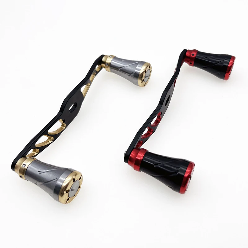 Double Arms Fishing Handle Aviation Aluminum Maded Fishing Reel Handle Replacement Accessory for Waterdrop and Spinning Wheel