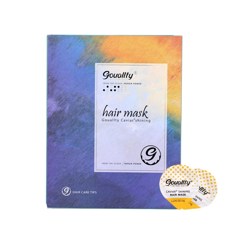 Private Label Gouallty Repaired Shiny Deep Hydration Hair Smooth Mask Moisturizing Caviar Silk Hair Mask Treatment