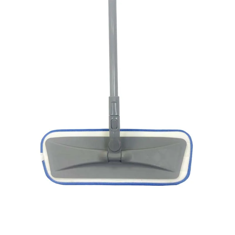 high quality easy flat mop set for dry and wet cleaning mop with 2pcs microfiber pads