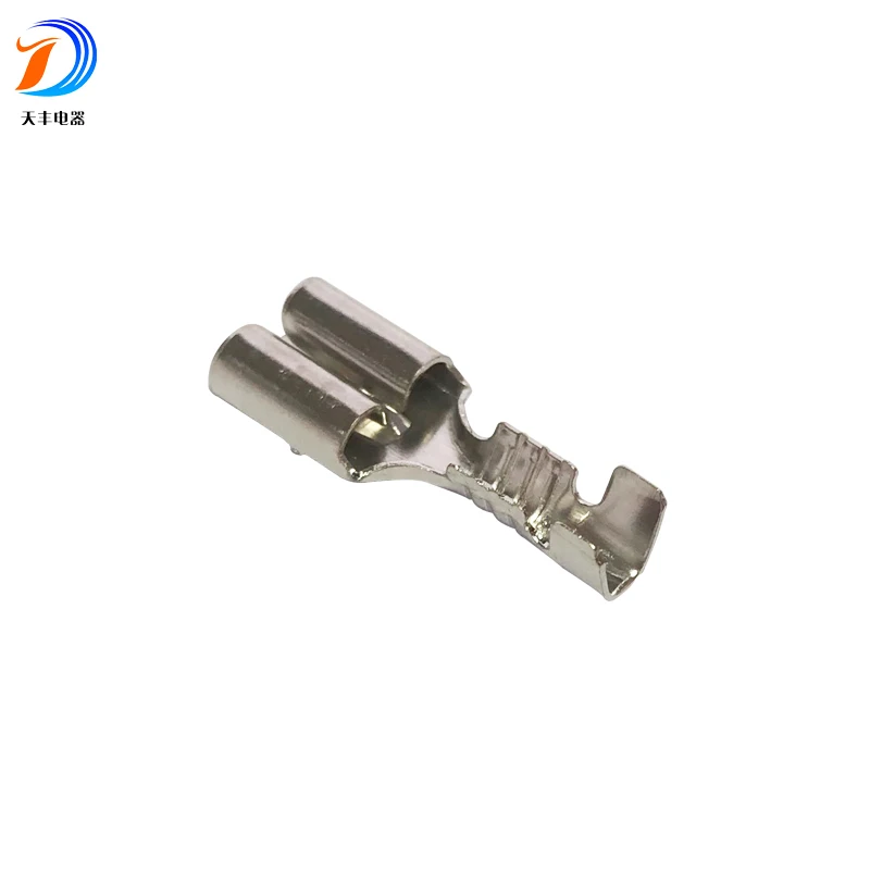 Terminal Connector 6.3mm Pin Auto Electric Material Type of Electrical Copper Crimp Terminal